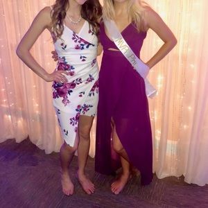 Purple High/Low Dress